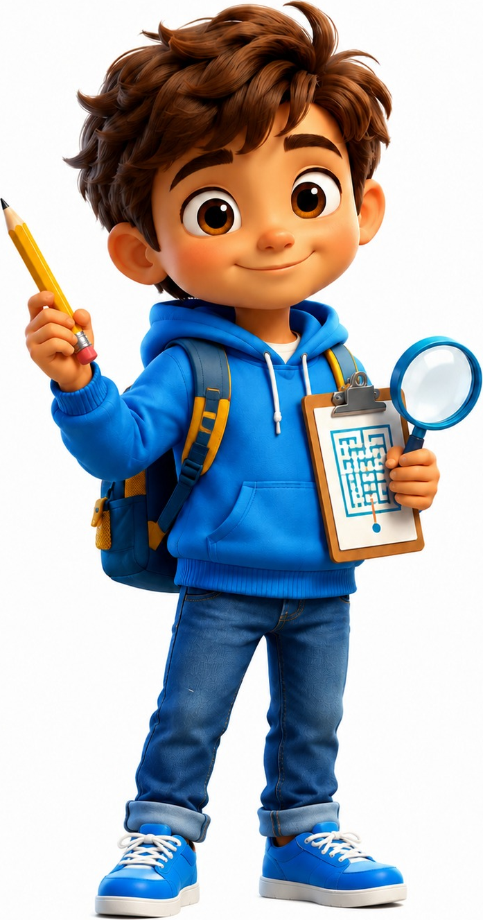 Leo Logic, a Super Student Pals character